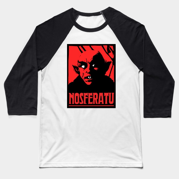 NOSFERATU 1922 Baseball T-Shirt by DeeSquaredDesigns